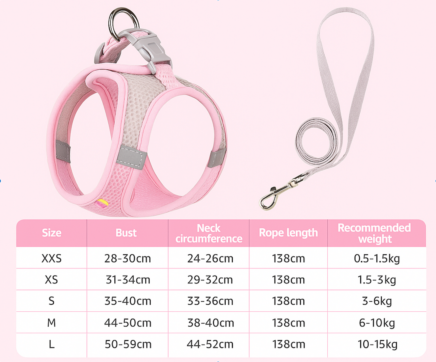 SoftGuard No-Pull Comfort Harness, Leash Set