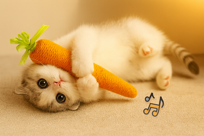 PurrPlay Carrot Cat Toy – The Ultimate Play & Chew Companion