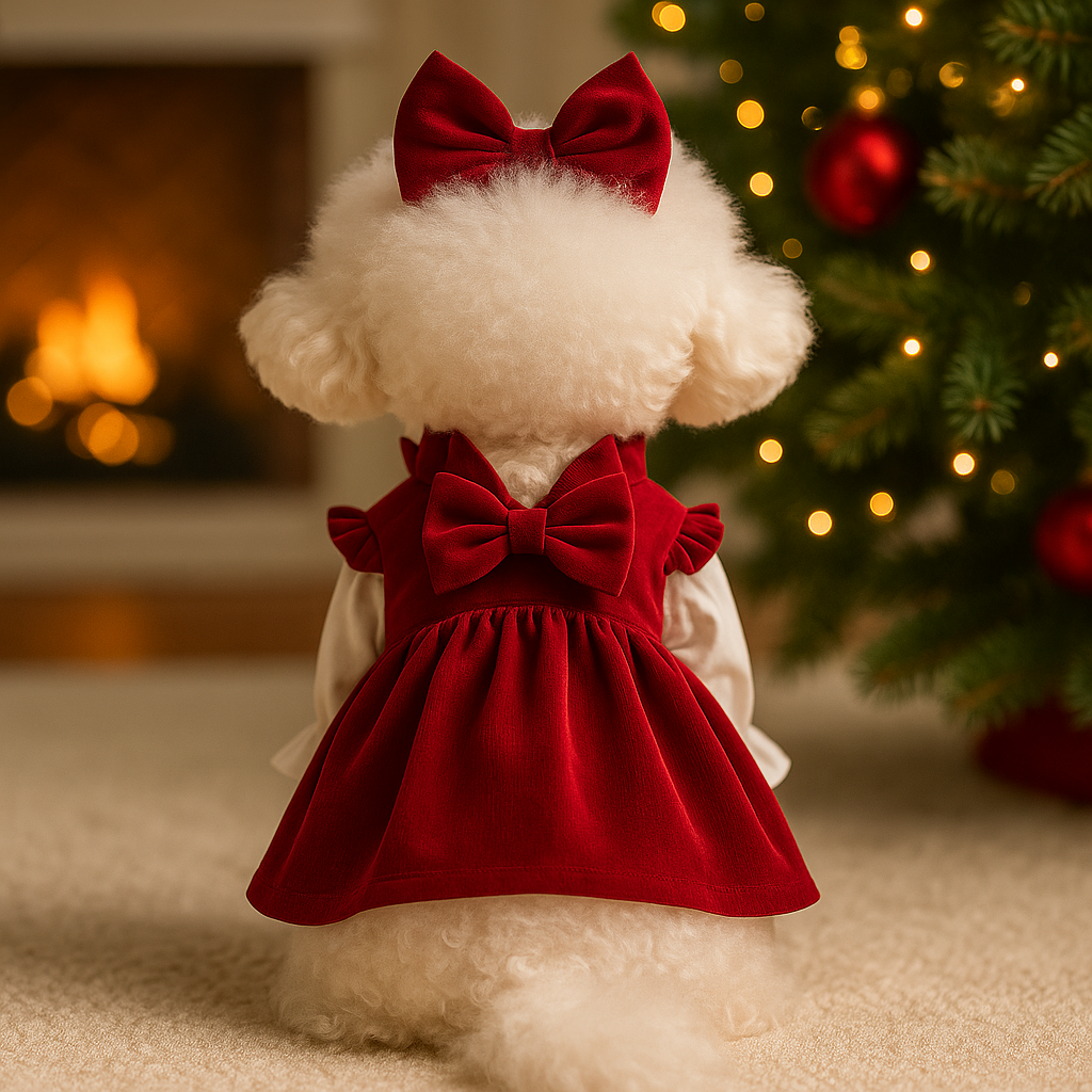 Holiday Princess Dog Dress Set