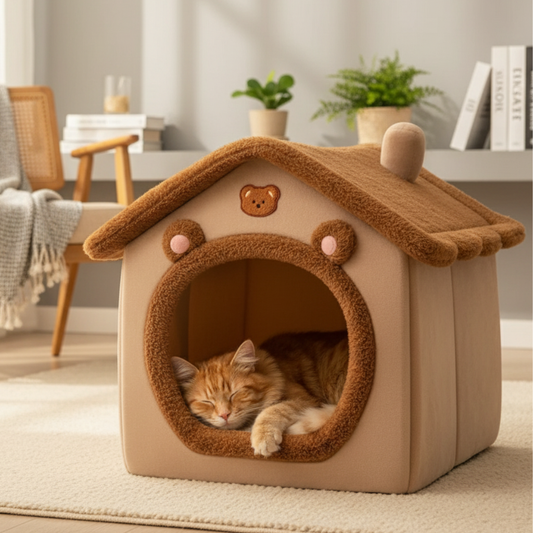 The CozyBear Foldable Pet House