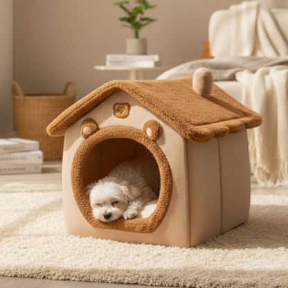 The CozyBear Foldable Pet House