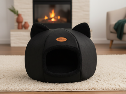 PurrHaven Cozy Cave Bed - Ultimate Comfort