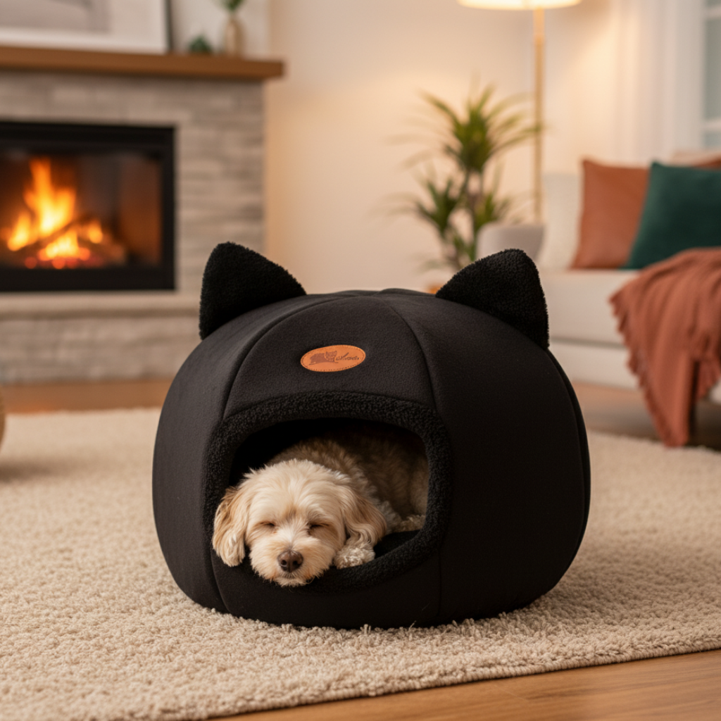 PurrHaven Cozy Cave Bed - Ultimate Comfort