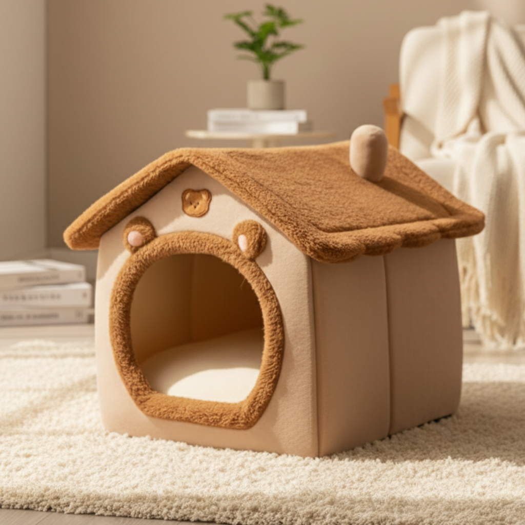 The CozyBear Foldable Pet House
