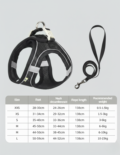 SoftGuard No-Pull Comfort Harness, Leash Set