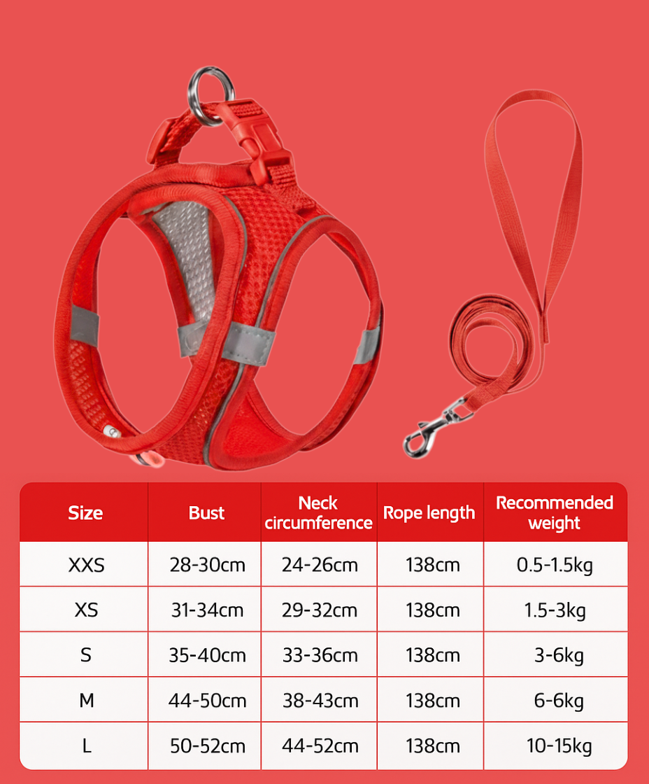 SoftGuard No-Pull Comfort Harness, Leash Set
