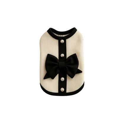 Elegance Bow Lace Dog Dress