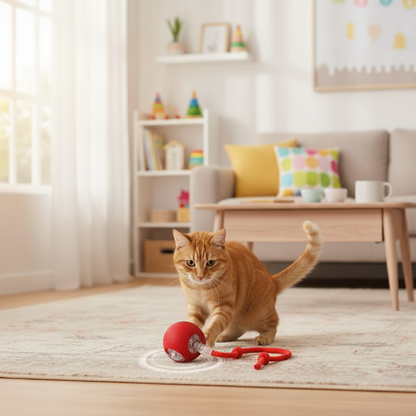 PlaySphere - Interactive Plush Rolling Pet Ball