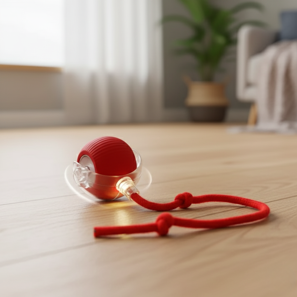 PlaySphere - Interactive Plush Rolling Pet Ball