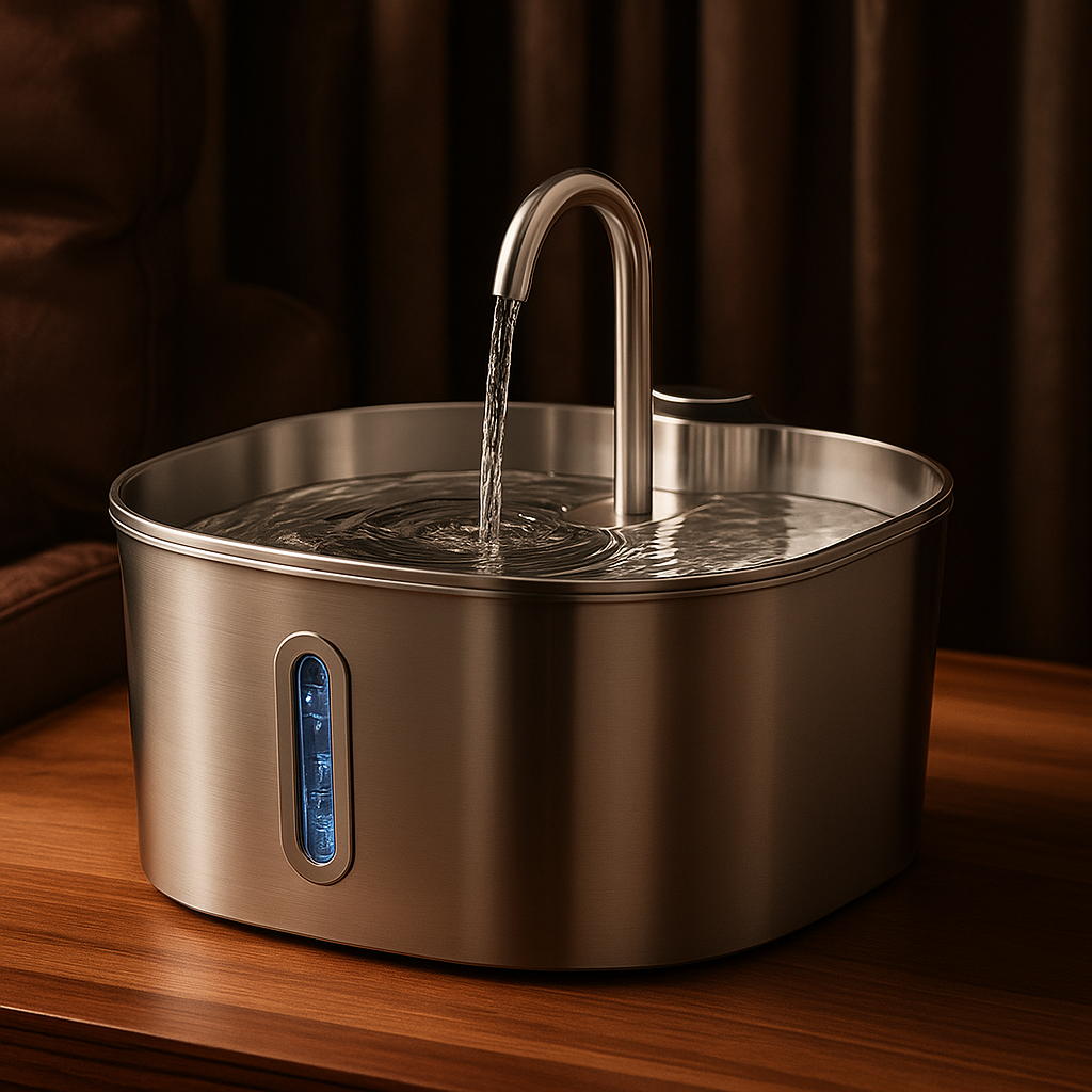 PureFlow Stainless Steel Pet Fountain