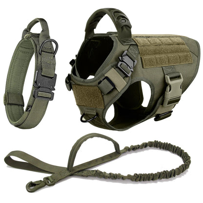 Elite Tactical Dog Harness Set – Built for Power, Comfort & Control