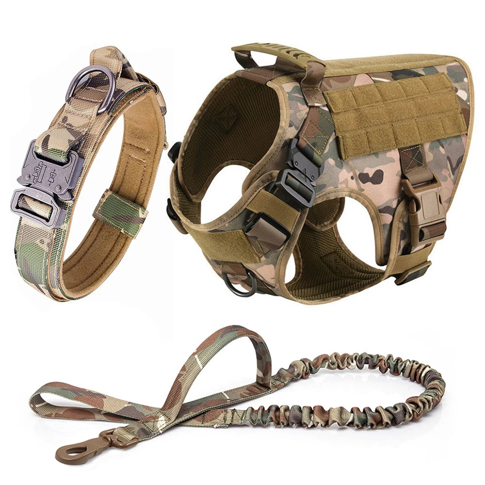 Elite Tactical Dog Harness Set – Built for Power, Comfort & Control