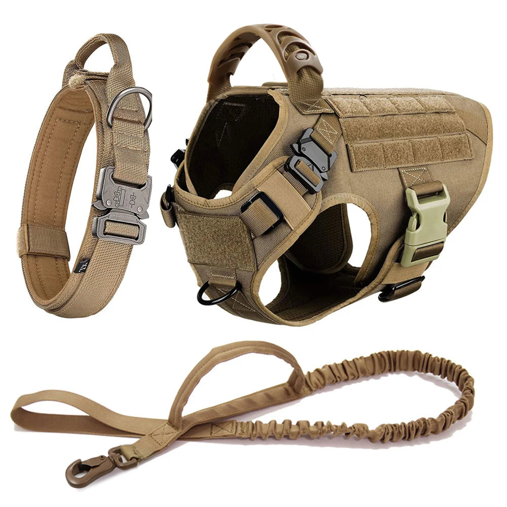 Elite Tactical Dog Harness Set – Built for Power, Comfort & Control