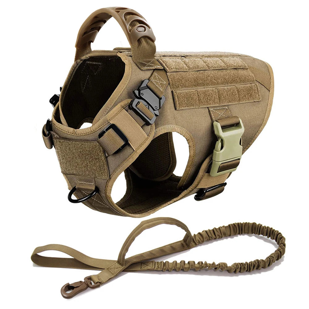 Elite Tactical Dog Harness Set – Built for Power, Comfort & Control