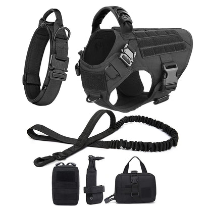 Elite Tactical Dog Harness Set – Built for Power, Comfort & Control