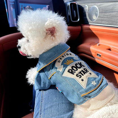 RockStar Denim Pet Jacket