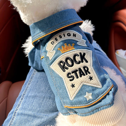 RockStar Denim Pet Jacket