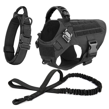 Elite Tactical Dog Harness Set – Built for Power, Comfort & Control