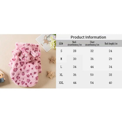 WildWarm Leopard Pet Coat