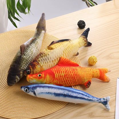 RealCatch Plush Cat Fish Toy
