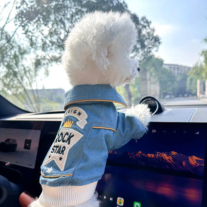 RockStar Denim Pet Jacket