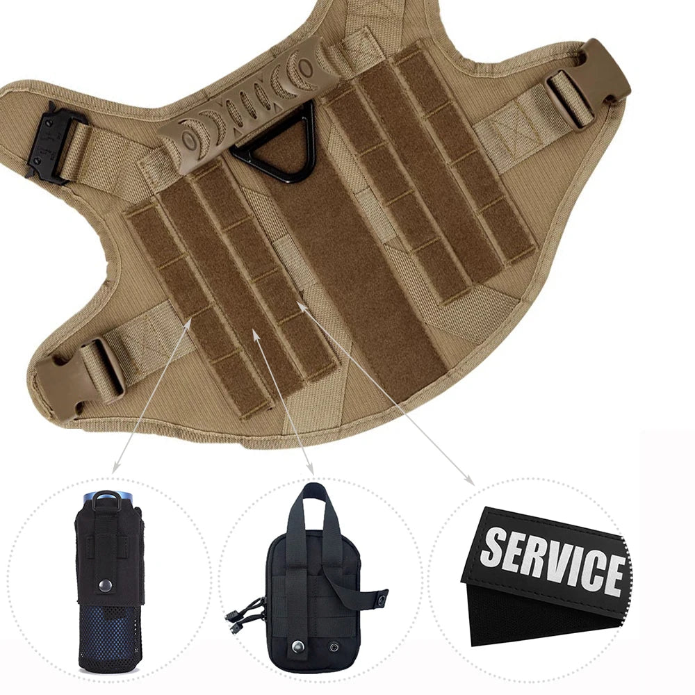 Elite Tactical Dog Harness Set – Built for Power, Comfort & Control