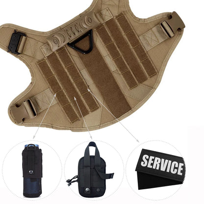 Elite Tactical Dog Harness Set – Built for Power, Comfort & Control