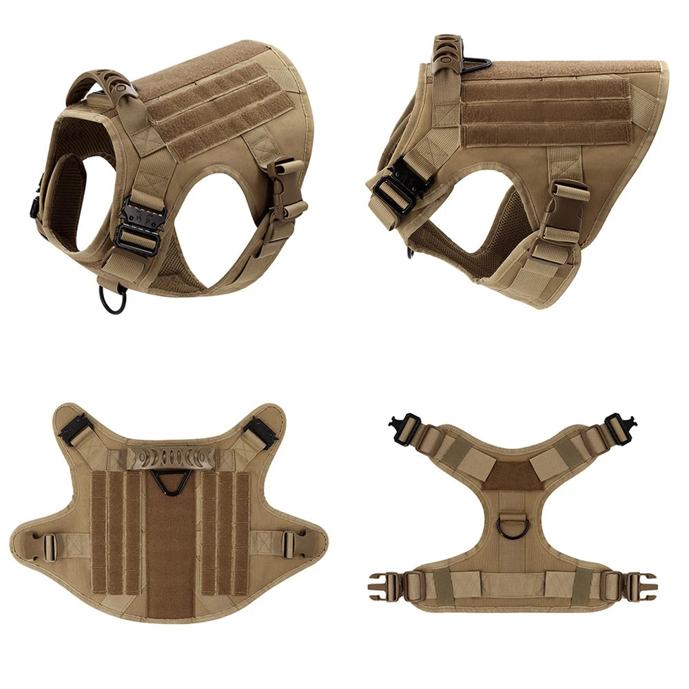 Elite Tactical Dog Harness Set – Built for Power, Comfort & Control