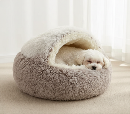 CozyPet Igloo Bed - Premium Warm Sleeping Nest