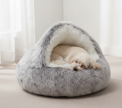CozyPet Igloo Bed - Premium Warm Sleeping Nest