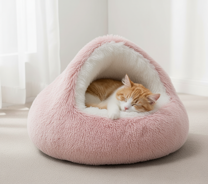 CozyPet Igloo Bed - Premium Warm Sleeping Nest